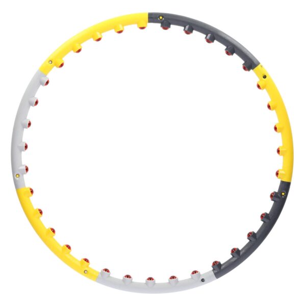 Hula hop masujący z magnesami HHP005 grey-yellow - HMS