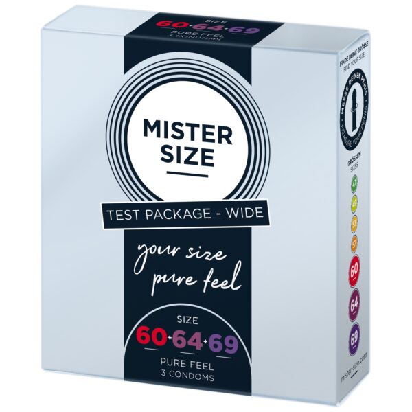 MISTER SIZE - TEST BOX PREZERWATYWY ROZMIAR 60-64-69 (XL/XXL/XXXL) 3 PREZERWATYWY