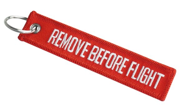 Brelok do kluczy Mil-Tec Remove Before Flight - Czerwony - 15901009