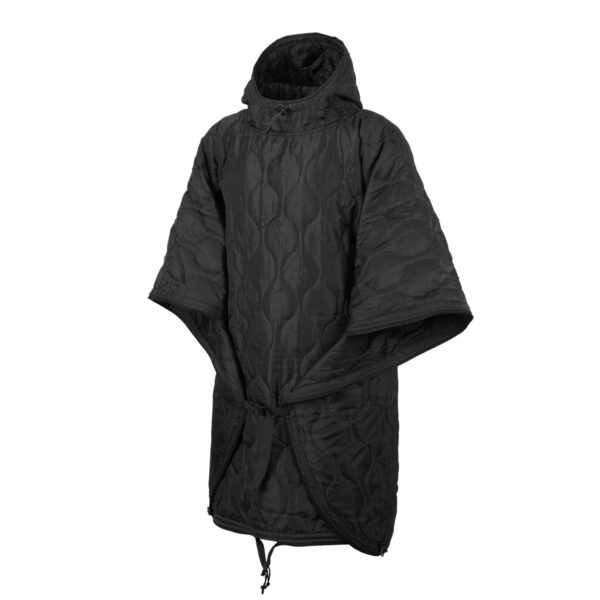 Poncho pałatka peleryna HELIKON SWAGMAN ROLL Basic - Polyester - Czarny - One Size (PO-SRB-PO-01)