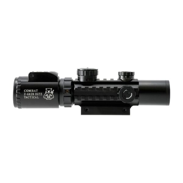 Luneta celownicza Combat 2-6x28 TAC 30 mm iRD Mildot z montażem 22 mm. (065-716)