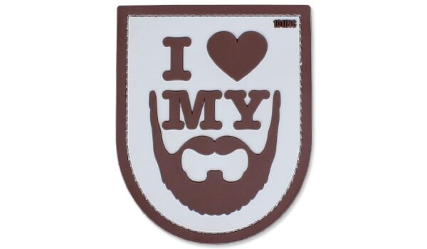 Naszywka 3D - I Love My Beard - Piaskowy - 101 Inc.