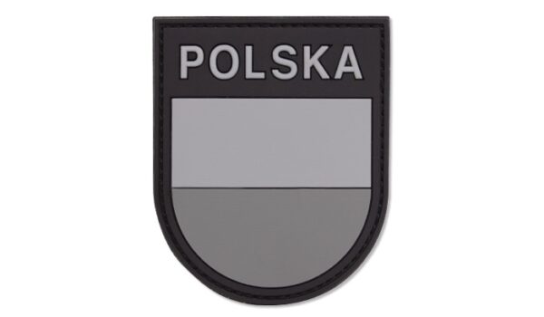 Naszywka 3D - Polska tarcza - Szary - 444130-7017 - 101 Inc.