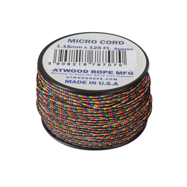 Linka Paracord ATWOOD (1.18mm/37.5m) Nylon Micro Cord DARK STRIPES (CD-MC1-NL-0R)