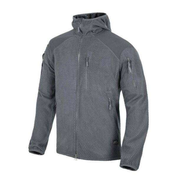 Polar Helikon ALPHA HOODIE Grid Fleece Shadow Grey (BL-ALH-FG-35