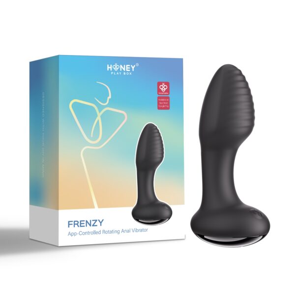 HONEYPLAYBOX - KOREK ANALNY STEROWANY APLIKACJĄ CZARNY