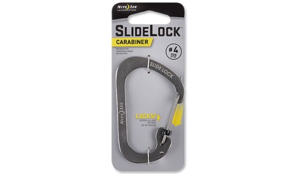 Karabińczyk Nite Ize SlideLock Carabiner #4 - Stalowy - CSL4-11-R6