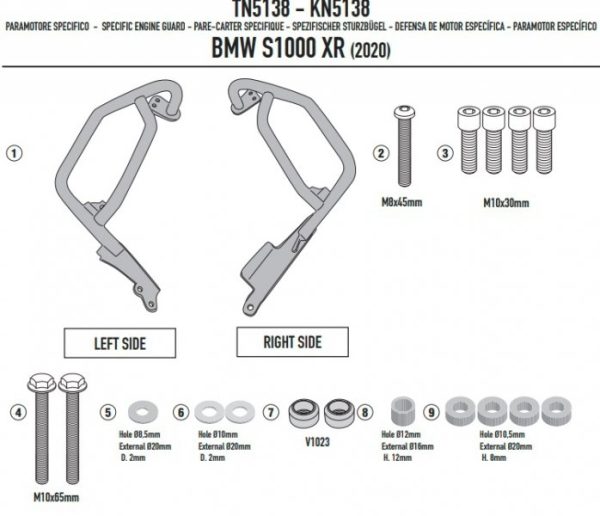 GIVI GITN5138 GMOLE SILNIKA  BMW S 1000 XR 20 > 21