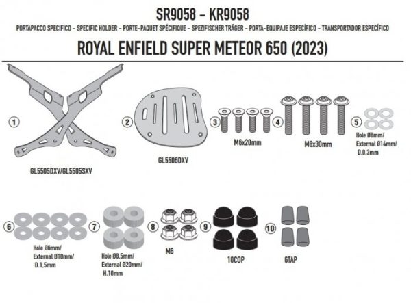 KAPPA STELAŻ KUFRA CENTRALNEGO ROYAL ENFIELD SUPER