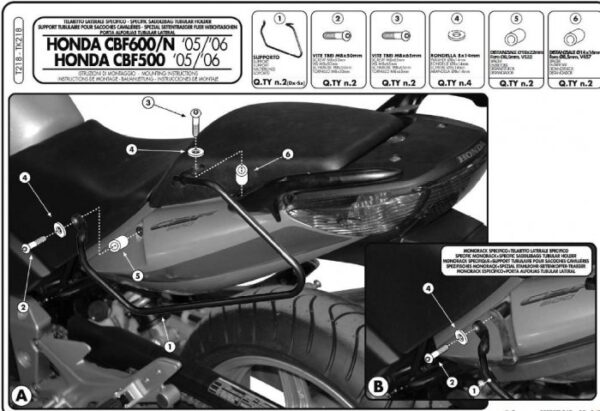 Kappa TK218 Stelaż sakw Honda Cbf 500 600 1000