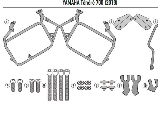 KAPPA KLO2145CAM STELAŻ KUFRÓW MONOKEY YAMAHA Tene