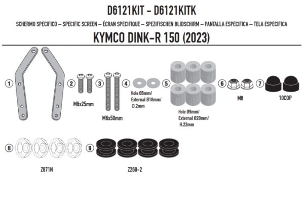 KAPPA MOCOWANIE SZYBY 6121DTK KYMCO DINK R 125-150