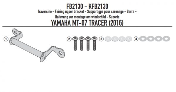 GIVI POPRZECZKA DO MONTAŻU GPS /SMARTPHONE YAMAHA