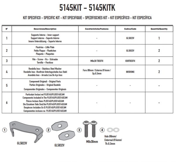 KAPPA  KIT MO KLO5145-KLOS5145 BMW F 900 GS '24 5