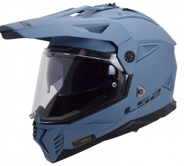 LS2 KASK DUALE MX702 PIONEER II SOLID M. MISTY BLA