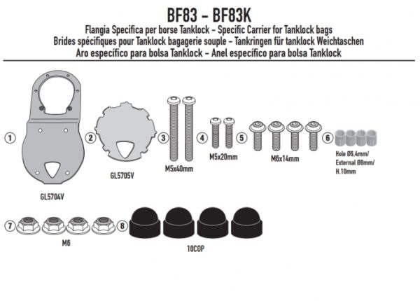 GIVI  MOCOWANIE TANKLOCK KEEWAY V 302 C (23)