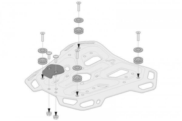 SW-MOTECH ZESTAW ADAPT. ADVENTURE-RACK KUFER CENT