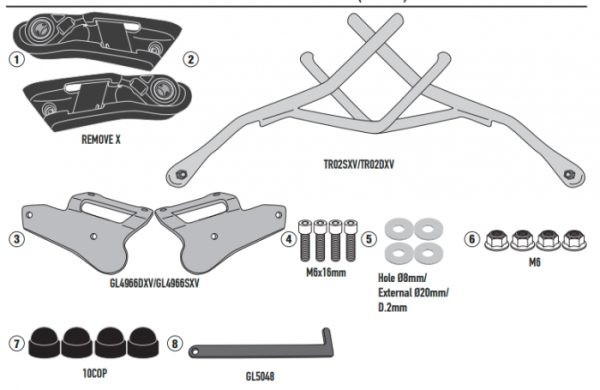 KAPPA STELAŻ POD SAKWY REMOVE-X APRILIA RS 660 '21