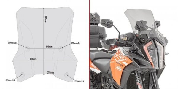 GIVI D7706S SZYBA DYMIONA KTM 1290 SUPER ADVENTURE