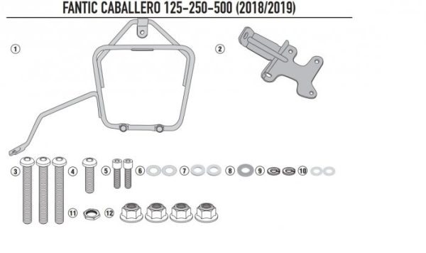 KAPPA STELAŻ POD SAKWĘ BOCZNĄ LEWĄ RB105 FANTIC CA