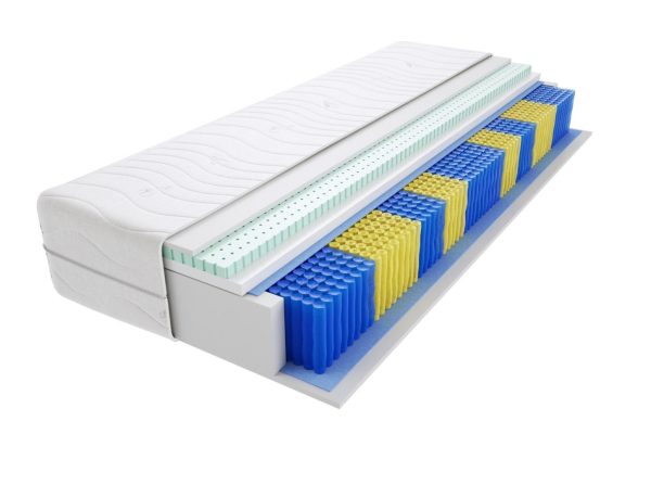 Materac kieszeniowy Florencja Multipocket 105x225 cm Średnio twardy Lateksowy jednostronny
