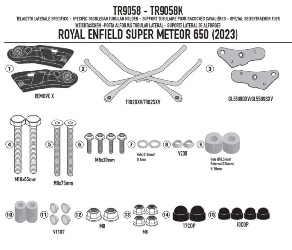 KAPPA STELAŻ POD SAKWY REMOVE-X ROYAL ENFIELD SUPE