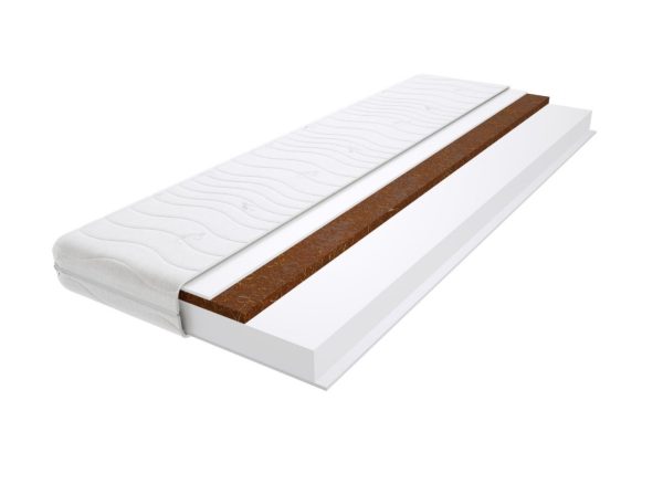 Materac piankowy Montana 145x225 cm Średnio / twardy Kokos Pianka HR