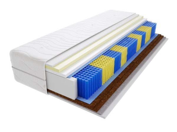 Materac kieszeniowy Adusa Multipocket 140x180 cm Średnio / Bardzo twardy Visco Memory 2x Kokos Końskie Włosie