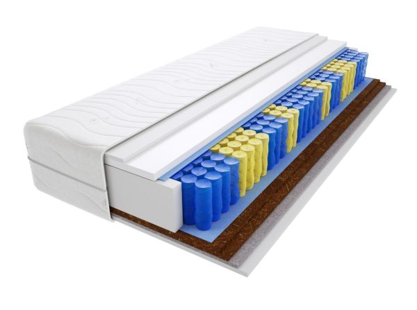 Materac kieszeniowy Mada Max Plus 140x205 cm Średnio / Bardzo twardy Końskie Włosie 2x Kokos