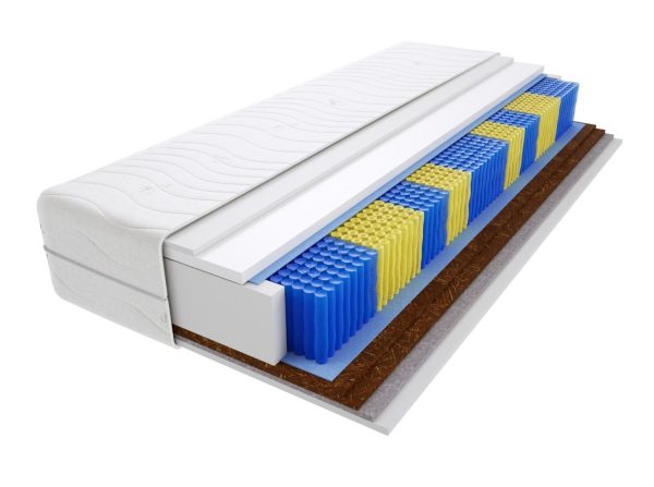 Materac kieszeniowy Mada Multipocket 160x230 cm Średnio / Bardzo twardy Końskie Włosie 2x Kokos