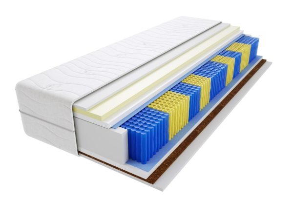 Materac kieszeniowy Brema Multipocket 140x225 cm Średnio / Twardy Kokos Visco Memory