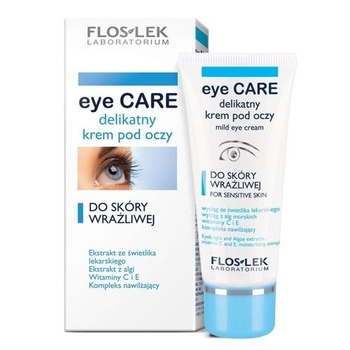 FLOSLEK EYE CARE Delikatny krem pod oczy do skóry wrażliwej 30ml