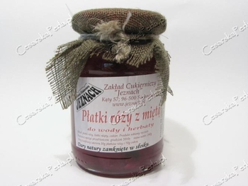 KONFITURA Z PŁATKÓW RÓŻY Z MIĘTĄ