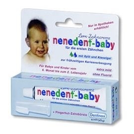 NENEDENT-BABY pasta 20ml + szczoteczka silikonowa dla dzieci 1op.