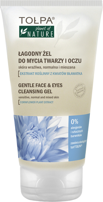 łagodny żel do mycia twarzy i oczu