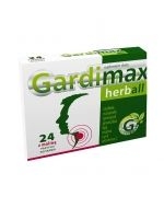 GARDIMAX HERBALL x 24 pastylki do ssania malinowe