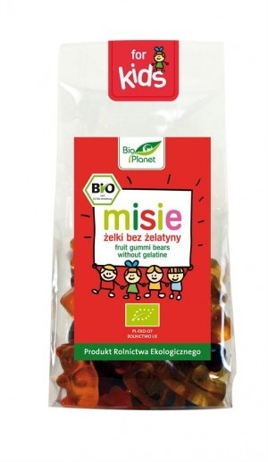 Misie żelki bez żelatyny Bio 100g