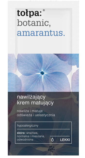 nawilżający krem matujący, LEKKI, DZIEŃ, próbka