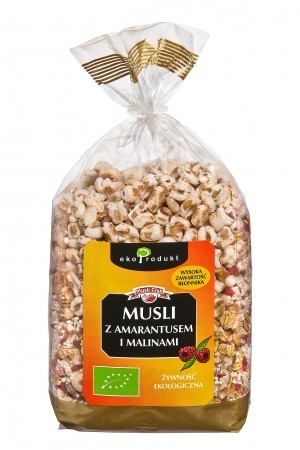 Musli z amarantusem i malinami 250g