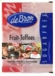 Cukierki toffee nadziewane sokiem owocowym bez cukru 90g