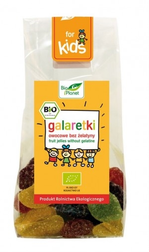 Galaretki owocowe bez żelatyny Bio 100g
