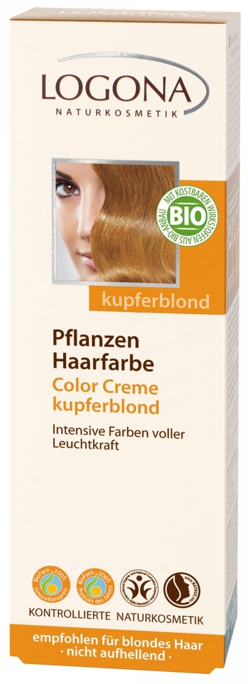 Logona Color Cremes Farba w kremie miedziany blond
