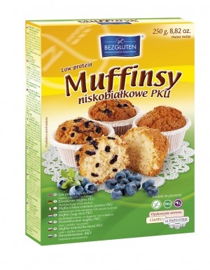 Muffinsy niskobiałkowe PKU ciasto w proszku 250g