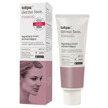 łagodzący krem wzmacniający, BOGATY, DZIEŃ, SPF 10