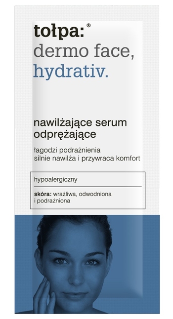 nawilżające serum odprężające, próbka