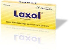 LAXOL 0,1g x 12 czopków