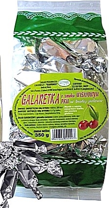 Galaretka wiśniowa w białej polewie PKU 350g