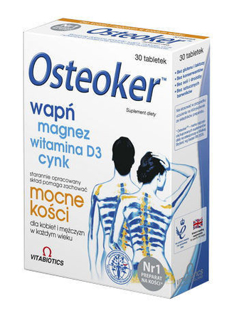 OSTEOKER NA MOCNE KOŚCI x 30 tabletek