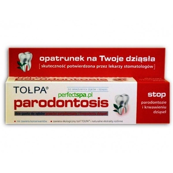  ECO-PASTA do zębów TOŁPA Parodontosis przeciw parodontozie i krwawieniu dziąseł