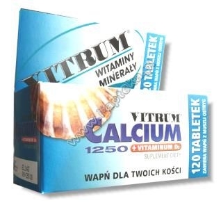 VITRUM Calcium 1250 + Vit. D3 x 120 tabl.